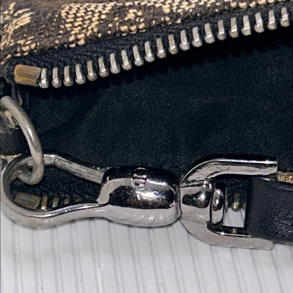 Christian Dior Brown Vintage Saddle Bag Canvas Shoulder Bag - Picture 15 of 16